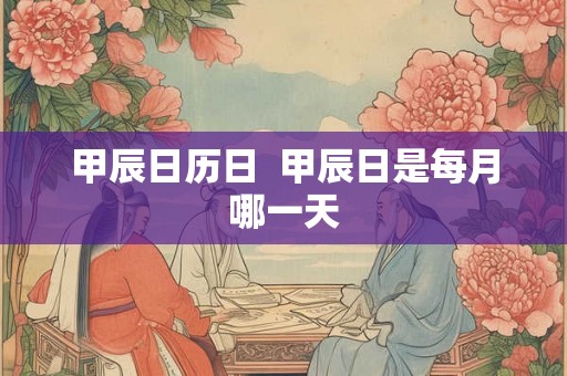 甲辰日历日  甲辰日是每月哪一天