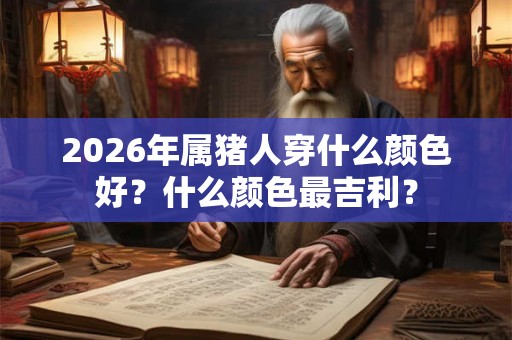 2026年属猪人穿什么颜色好？什么颜色最吉利？