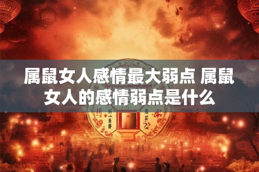 属鼠女人感情最大弱点 属鼠女人的感情弱点是什么
