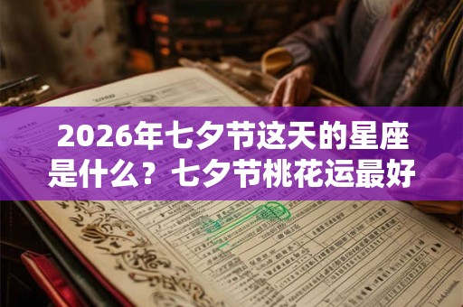 2026年七夕节这天的星座是什么？七夕节桃花运最好的是什么星座？