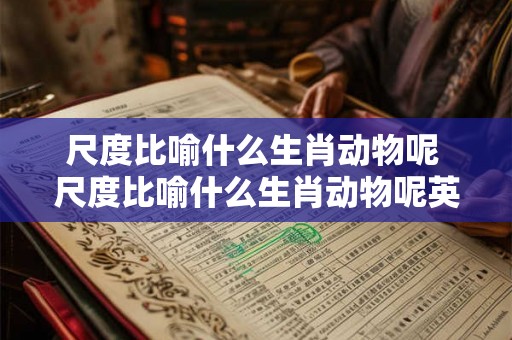 尺度比喻什么生肖动物呢 尺度比喻什么生肖动物呢英语