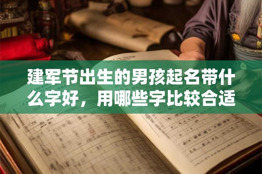 建军节出生的男孩起名带什么字好，用哪些字比较合适