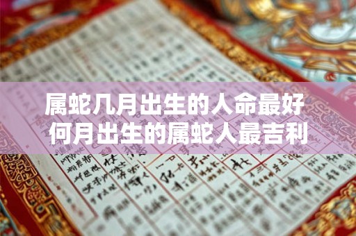 属蛇几月出生的人命最好 何月出生的属蛇人最吉利