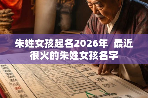 朱姓女孩起名2026年  最近很火的朱姓女孩名字