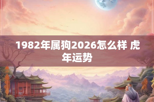 1982年属狗2026怎么样 虎年运势