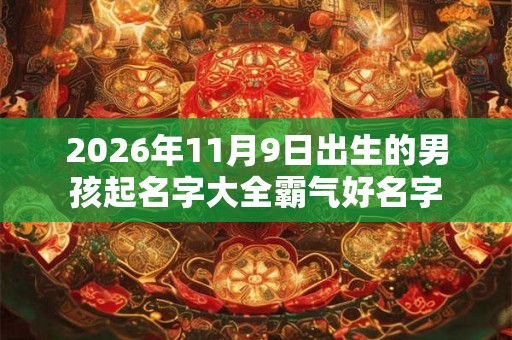 2026年11月9日出生的男孩起名字大全霸气好名字