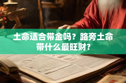 土命适合带金吗？路旁土命带什么最旺财？