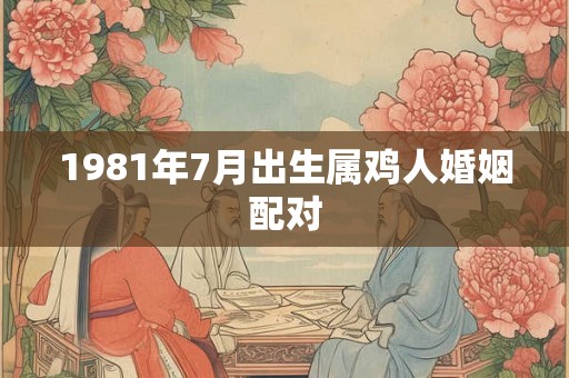 1981年7月出生属鸡人婚姻配对 1981年7月出生属鸡人婚姻配对