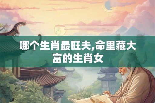 哪个生肖最旺夫,命里藏大富的生肖女 哪个生肖最旺夫,命里藏大富的生肖女