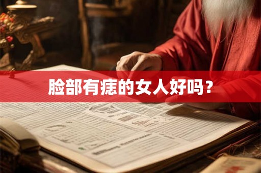 脸部有痣的女人好吗? 脸部有痣的女人好吗?