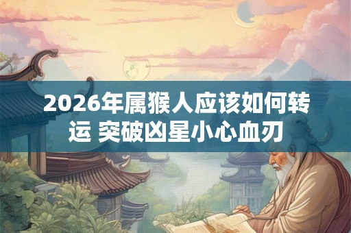 2026年属猴人应该如何转运 突破凶星小心血刃