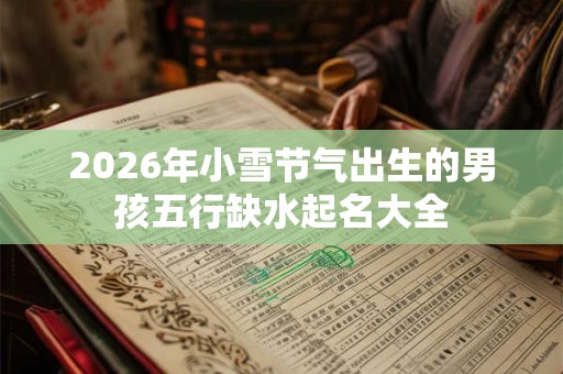 2026年小雪节气出生的男孩五行缺水起名大全