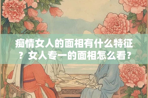 痴情女人的面相有什么特征？女人专一的面相怎么看？