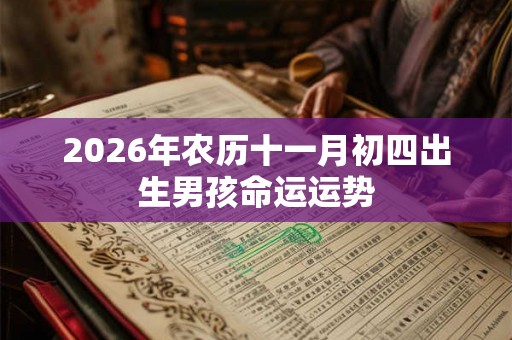 2026年农历十一月初四出生男孩命运运势 2026年农历十一月初四出生男孩命运运势