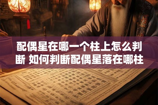 配偶星在哪一个柱上怎么判断 如何判断配偶星落在哪柱