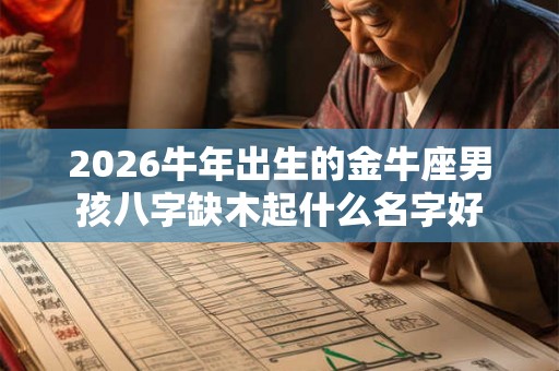 2026牛年出生的金牛座男孩八字缺木起什么名字好