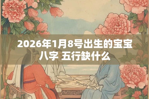 2026年1月8号出生的宝宝八字 五行缺什么