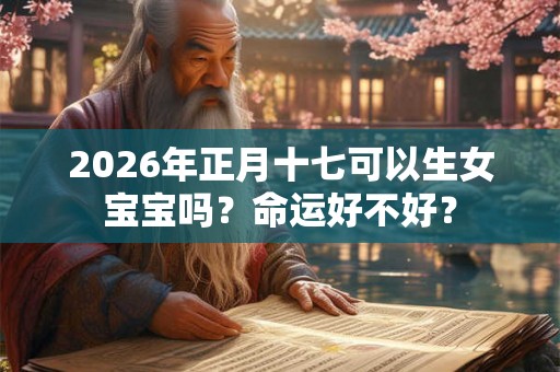 2026年正月十七可以生女宝宝吗?命运好不好? 2026年正月十七可以生女宝宝吗?命运好不好?