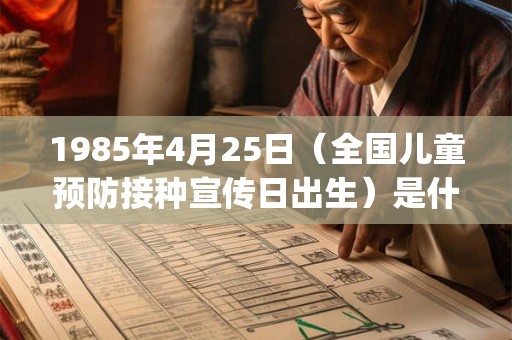 1985年4月25日（全国儿童预防接种宣传日出生）是什么命_命运如何