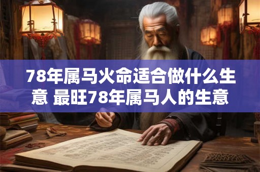 78年属马火命适合做什么生意 最旺78年属马人的生意领域