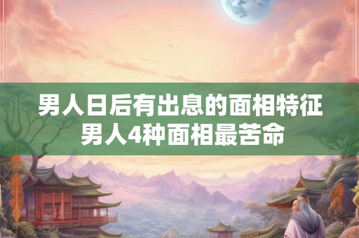 男人日后有出息的面相特征 男人4种面相最苦命 男人日后有出息的面相特征 男人4种面相最苦命