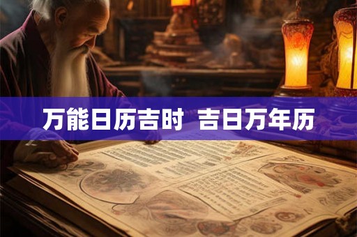 万能日历吉时  吉日万年历