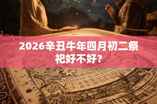 2026辛丑牛年四月初二祭祀好不好？