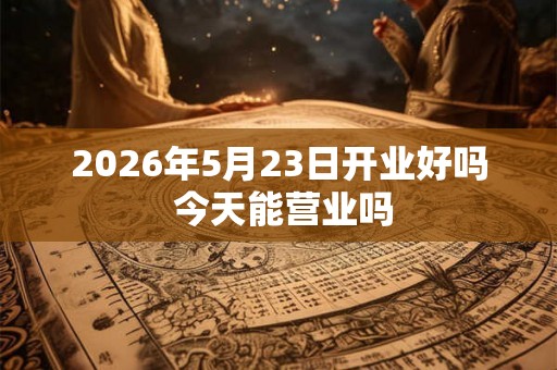 2026年5月23日开业好吗 今天能营业吗
