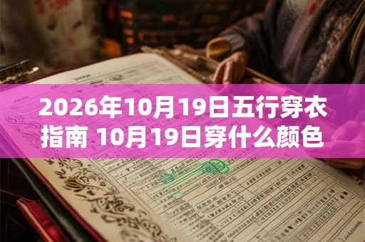2026年10月19日五行穿衣指南 10月19日穿什么颜色衣服