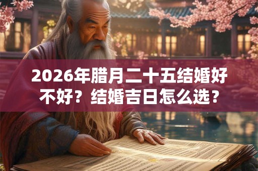 2026年腊月二十五结婚好不好？结婚吉日怎么选？