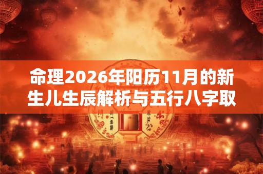 命理2026年阳历11月的新生儿生辰解析与五行八字取名