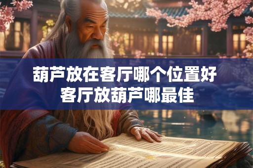 葫芦放在客厅哪个位置好 客厅放葫芦哪最佳