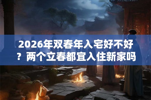 2026年双春年入宅好不好?两个立春都宜入住新家吗 2026年双春年入宅好不好?两个立春都宜入住新家吗