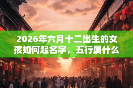 2026年六月十二出生的女孩如何起名字,五行属什么 2026年六月十二出生的女孩如何起名字,五行属什么
