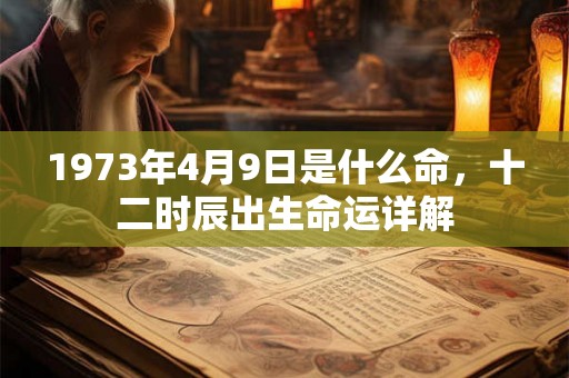 1973年4月9日是什么命,十二时辰出生命运详解 1973年4月9日是什么命,十二时辰出生命运详解
