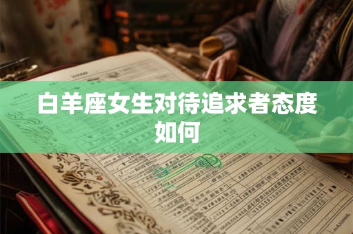 白羊座女生对待追求者态度如何