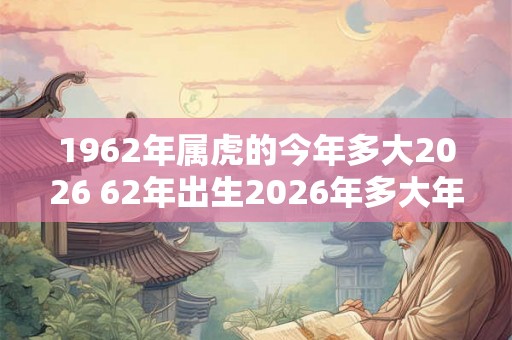 1962年属虎的今年多大2026 62年出生2026年多大年龄