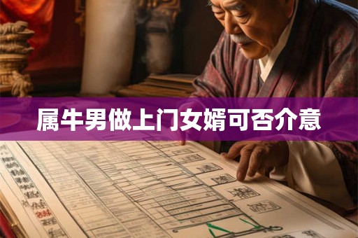 属牛男做上门女婿可否介意