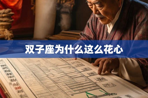 双子座为什么这么花心