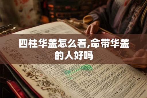 四柱华盖怎么看,命带华盖的人好吗