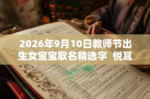 2026年9月10日教师节出生女宝宝取名精选字  悦耳动听的名字