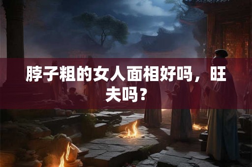 脖子粗的女人面相好吗，旺夫吗？