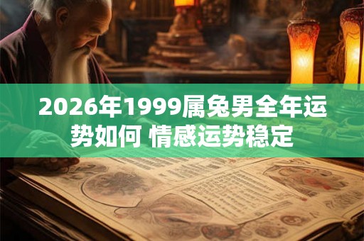 2026年1999属兔男全年运势如何 情感运势稳定