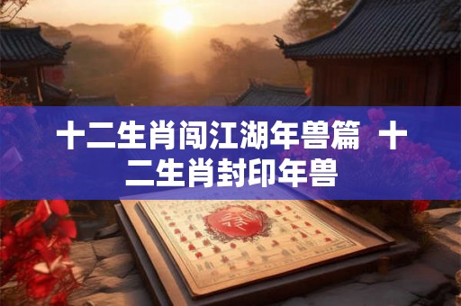 十二生肖闯江湖年兽篇 十二生肖封印年兽 十二生肖闯江湖年兽篇 十二生肖封印年兽
