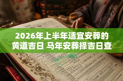 2026年上半年适宜安葬的黄道吉日 马年安葬择吉日查询 2026年上半年适宜安葬的黄道吉日 马年安葬择吉日查询