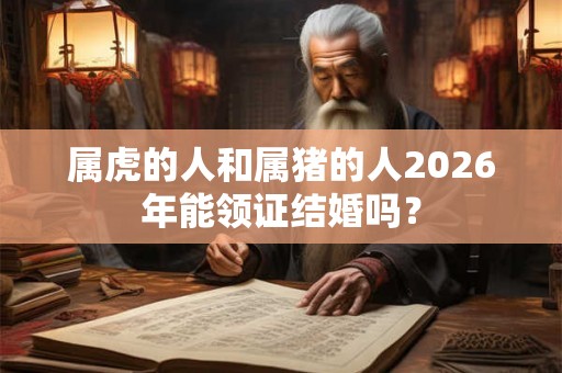 属虎的人和属猪的人2026年能领证结婚吗？