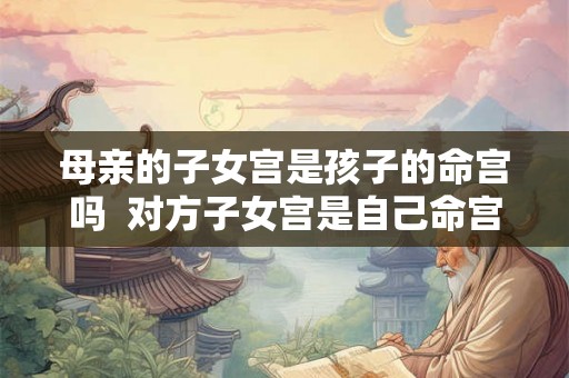 母亲的子女宫是孩子的命宫吗  对方子女宫是自己命宫