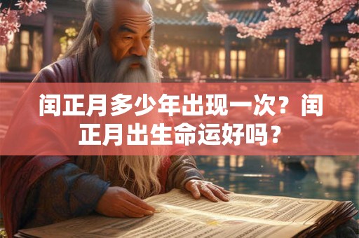 闰正月多少年出现一次？闰正月出生命运好吗？
