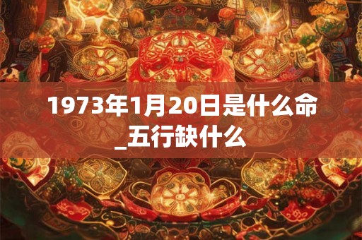 1973年1月20日是什么命_五行缺什么