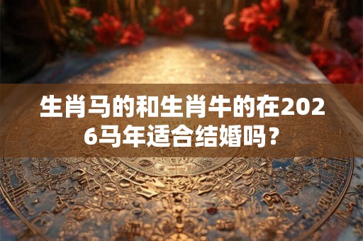 生肖马的和生肖牛的在2026马年适合结婚吗？